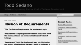 What Sedano.org website looked like in 2018 (6 years ago)