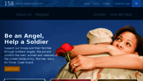 What Soldiersangels.com website looked like in 2018 (5 years ago)