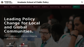 What Schoolofpublicpolicy.sk.ca website looked like in 2018 (5 years ago)