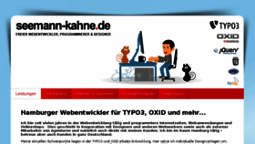 What Seemann-kahne.de website looked like in 2018 (5 years ago)