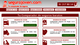 What Segurojoven.com website looked like in 2018 (5 years ago)