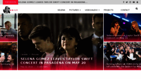 What Selena-gomez.com website looked like in 2018 (5 years ago)