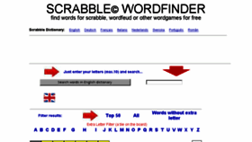 What Scrabblewordfinder.eu website looked like in 2018 (5 years ago)