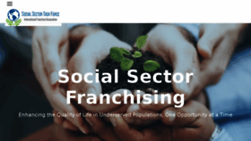 What Socialsectorfranchising.org website looked like in 2018 (5 years ago)