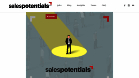 What Salespotentials.com website looked like in 2018 (5 years ago)