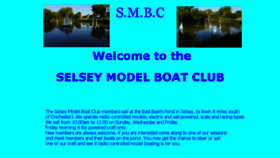 What Selseymodelboatclub.co.uk website looked like in 2018 (5 years ago)