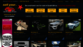 What Sellyourcar.co.za website looked like in 2018 (5 years ago)