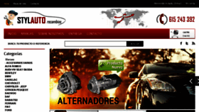 What Stylautorecambios.es website looked like in 2018 (5 years ago)