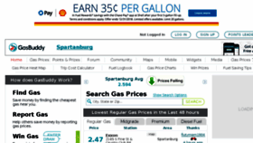 What Spartanburggasprices.com website looked like in 2018 (5 years ago)