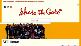 What Sharethecare.org website looked like in 2018 (5 years ago)