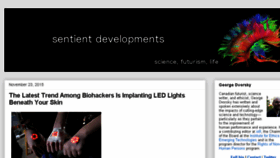 What Sentientdevelopments.com website looked like in 2018 (6 years ago)