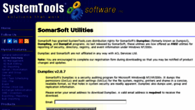 What Somarsoft.com website looked like in 2018 (5 years ago)