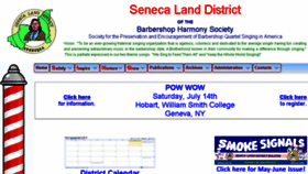 What Senecaland.org website looked like in 2018 (5 years ago)