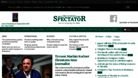 What Slovakspectator.sk website looked like in 2018 (5 years ago)