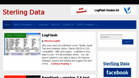 What Sterlingdata.com website looked like in 2018 (5 years ago)