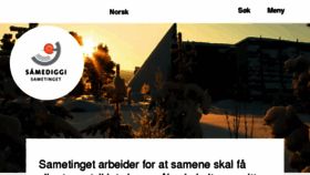 What Sametinget.no website looked like in 2018 (7 years ago)