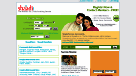 What Shaadi.co.in website looked like in 2018 (5 years ago)