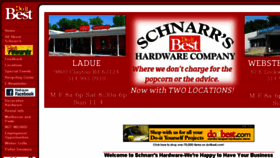 What Schnarrs.com website looked like in 2018 (5 years ago)