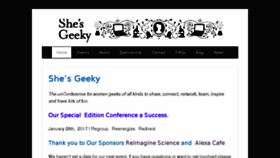 What Shesgeeky.org website looked like in 2018 (6 years ago)