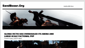 What Sandboxer.org website looked like in 2018 (7 years ago)