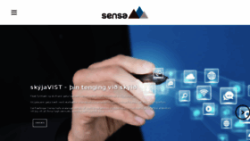 What Sensa.is website looked like in 2018 (5 years ago)