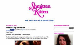What Shmittenkitten.com website looked like in 2018 (5 years ago)