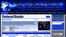 What Spiritualevents.com website looked like in 2018 (5 years ago)
