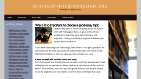 What Schoolofinteriordesign.org website looked like in 2018 (5 years ago)