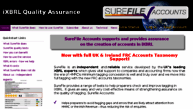 What Surefileaccounts.com website looked like in 2018 (5 years ago)