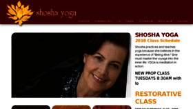 What Shoshayoga.com website looked like in 2018 (5 years ago)