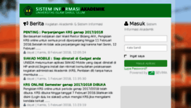 What Siakad.unisda.ac.id website looked like in 2018 (5 years ago)