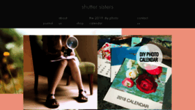 What Shuttersisters.com website looked like in 2018 (5 years ago)