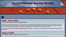 What Sundials.org website looked like in 2018 (5 years ago)