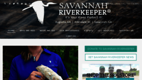 What Savannahriverkeeper.org website looked like in 2018 (5 years ago)