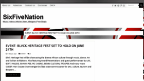 What Sixfivenation.net website looked like in 2018 (5 years ago)