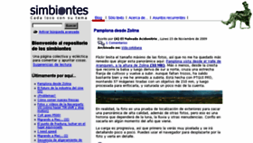 What Simbiontes.com website looked like in 2018 (5 years ago)