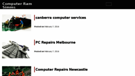 What Simms.com.au website looked like in 2018 (5 years ago)