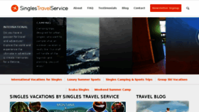 What Singlestravelservice.com website looked like in 2018 (5 years ago)