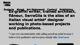 What Serraglia.com website looked like in 2018 (5 years ago)
