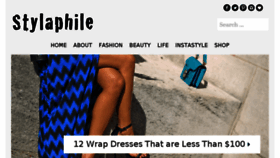 What Stylaphile.com website looked like in 2018 (5 years ago)