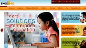 What Skoolbag.com website looked like in 2018 (7 years ago)