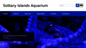What Solitaryislandsaquarium.com website looked like in 2018 (5 years ago)