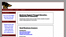 What Smallbusinessanswers.com website looked like in 2018 (5 years ago)