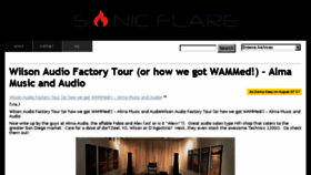 What Sonicflare.com website looked like in 2018 (5 years ago)