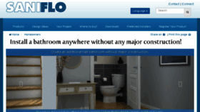 What Saniflo.com website looked like in 2018 (5 years ago)