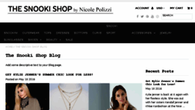 What Snookienicole.com website looked like in 2018 (5 years ago)