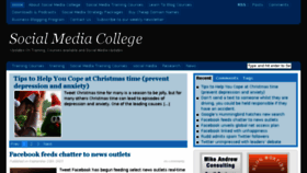 What Socialmediacollege.com.au website looked like in 2018 (5 years ago)