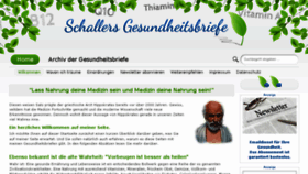 What Schallers-gesundheitsbriefe.de website looked like in 2018 (5 years ago)