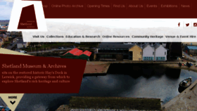 What Shetlandmuseumandarchives.org.uk website looked like in 2018 (5 years ago)