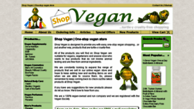 What Shopvegan.co.uk website looked like in 2018 (5 years ago)